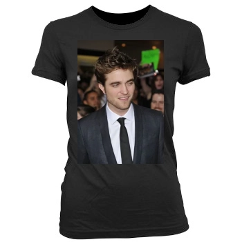 Robert Pattinson Women's Junior Cut Crewneck T-Shirt