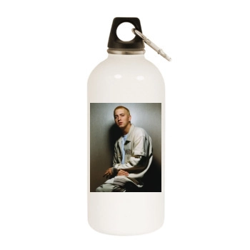 Eminem White Water Bottle With Carabiner