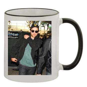 Robert Pattinson 11oz Colored Rim & Handle Mug