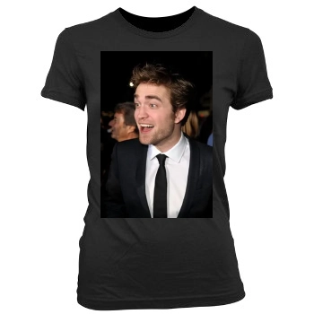 Robert Pattinson Women's Junior Cut Crewneck T-Shirt