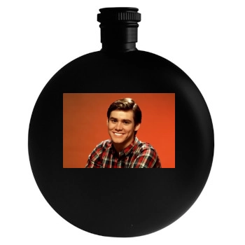 Jim Carrey Round Flask