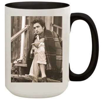 Robert Pattinson 15oz Colored Inner & Handle Mug