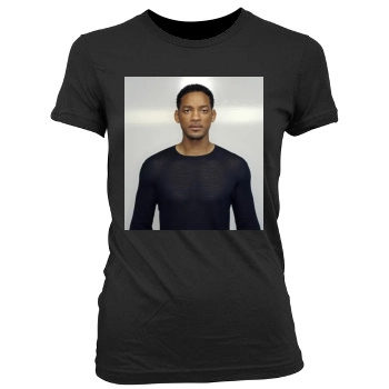 Will Smith Women's Junior Cut Crewneck T-Shirt