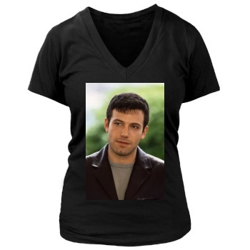 Ben Affleck Women's Deep V-Neck TShirt