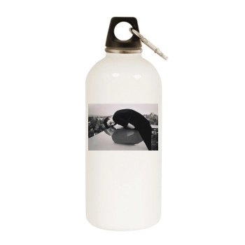 Ben Affleck White Water Bottle With Carabiner