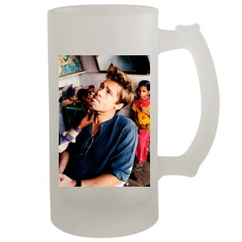 Brad Pitt 16oz Frosted Beer Stein