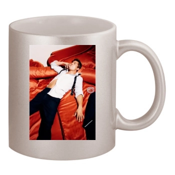 Brad Pitt 11oz Metallic Silver Mug