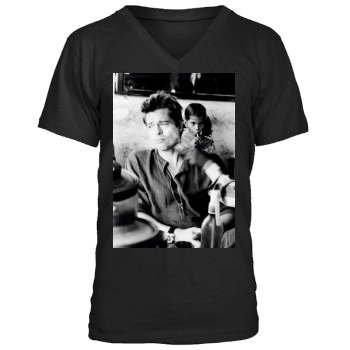 Brad Pitt Men's V-Neck T-Shirt