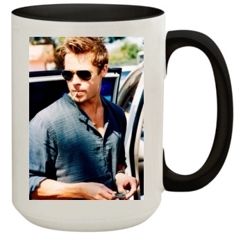 Brad Pitt 15oz Colored Inner & Handle Mug