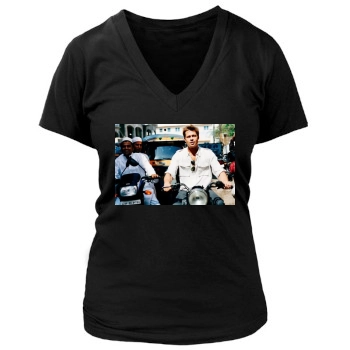 Brad Pitt Women's Deep V-Neck TShirt