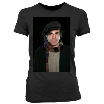 Daniel Day Lewis Women's Junior Cut Crewneck T-Shirt