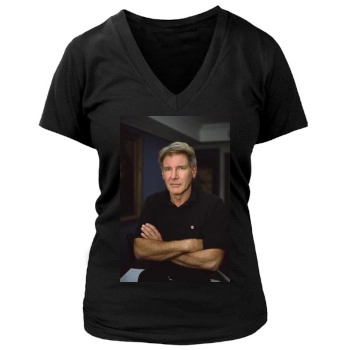 Harrison Ford Women's Deep V-Neck TShirt