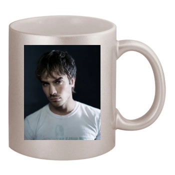 Ian Somerhalder 11oz Metallic Silver Mug