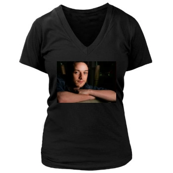 James Mcavoy Women's Deep V-Neck TShirt