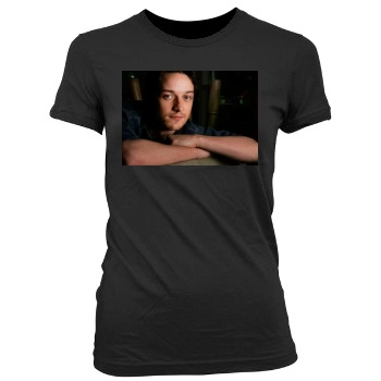 James Mcavoy Women's Junior Cut Crewneck T-Shirt