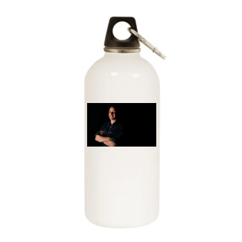 James Mcavoy White Water Bottle With Carabiner