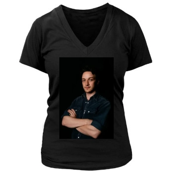 James Mcavoy Women's Deep V-Neck TShirt