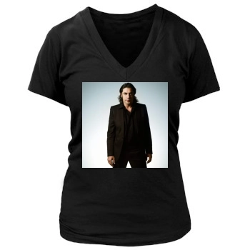 Javier Bardem Women's Deep V-Neck TShirt