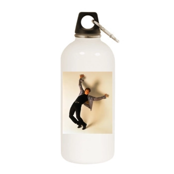 Jim Carrey White Water Bottle With Carabiner