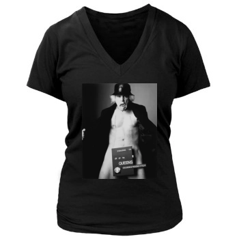 Jim Carrey Women's Deep V-Neck TShirt