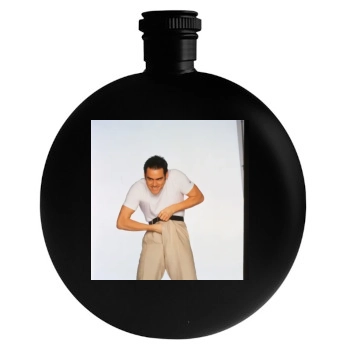 Jim Carrey Round Flask