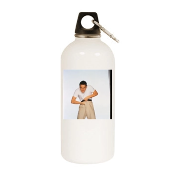 Jim Carrey White Water Bottle With Carabiner