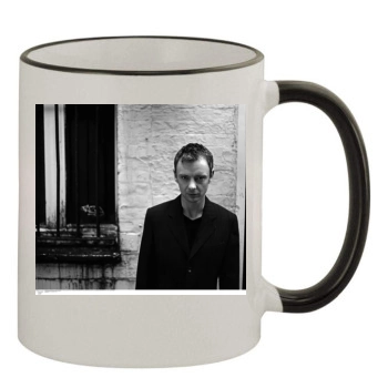 John Simm 11oz Colored Rim & Handle Mug