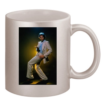 John Travolta 11oz Metallic Silver Mug