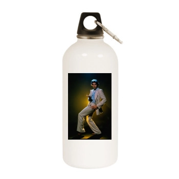 John Travolta White Water Bottle With Carabiner