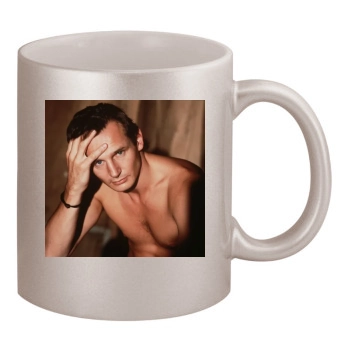 Liam Neeson 11oz Metallic Silver Mug