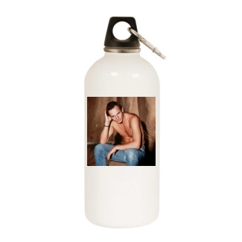 Liam Neeson White Water Bottle With Carabiner