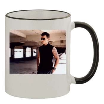 Robbie Williams 11oz Colored Rim & Handle Mug