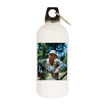 Will Smith White Water Bottle With Carabiner