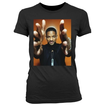 Will Smith Women's Junior Cut Crewneck T-Shirt