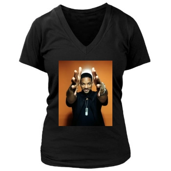 Will Smith Women's Deep V-Neck TShirt