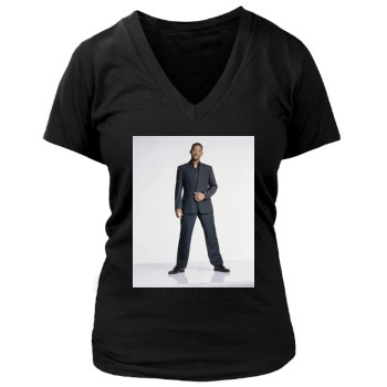 Will Smith Women's Deep V-Neck TShirt