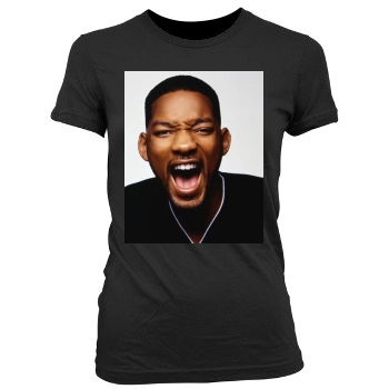 Will Smith Women's Junior Cut Crewneck T-Shirt