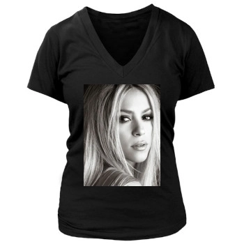 Shakira Women's Deep V-Neck TShirt