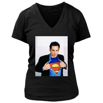 Ben Stiller Women's Deep V-Neck TShirt