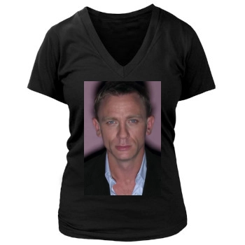 Daniel Craig Women's Deep V-Neck TShirt