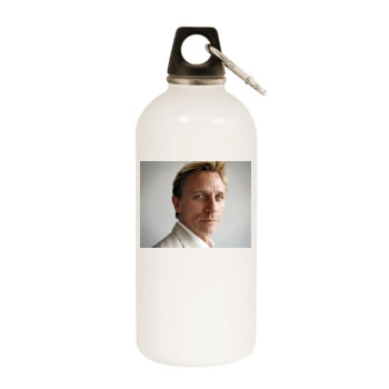 Daniel Craig White Water Bottle With Carabiner