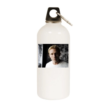 Daniel Craig White Water Bottle With Carabiner