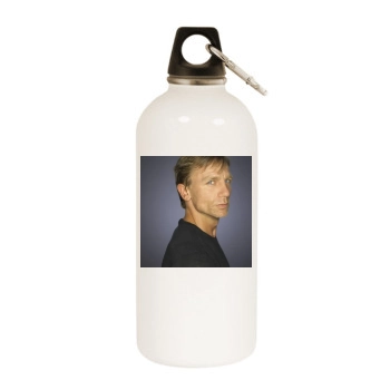 Daniel Craig White Water Bottle With Carabiner