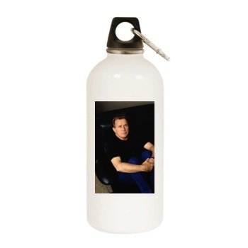 Martin Sheen White Water Bottle With Carabiner