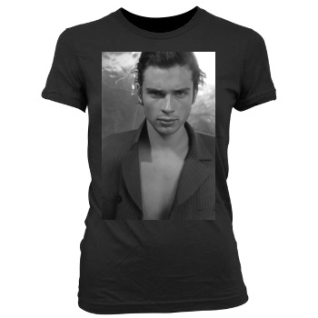 Tom Welling Women's Junior Cut Crewneck T-Shirt