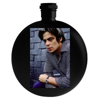 Benicio del Toro Round Flask