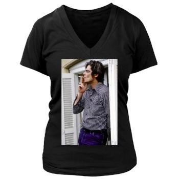 Benicio del Toro Women's Deep V-Neck TShirt