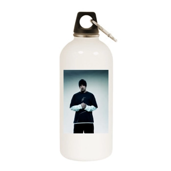 David Beckham White Water Bottle With Carabiner