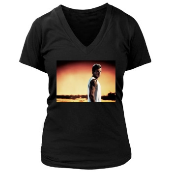 David Beckham Women's Deep V-Neck TShirt