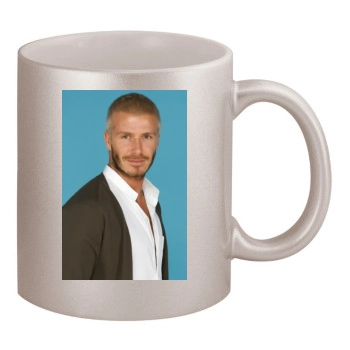 David Beckham 11oz Metallic Silver Mug